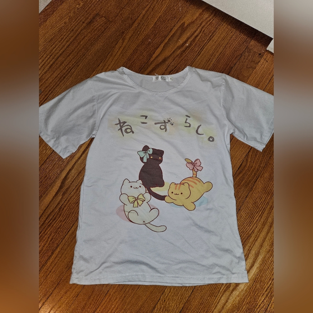White Cats T-shirt Medium